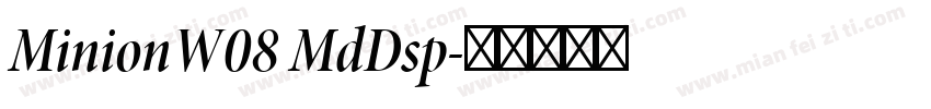 MinionW08 MdDsp字体转换